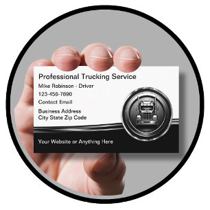 Cartes de visite pour chauffeurs de camion profess
