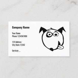 Cartes de visite pour chien avec illustration mign