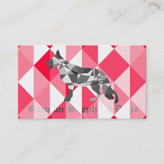 Cartes de visite pour chien de berger (Devant)