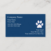 Cartes de visite pour chiens (Dos)