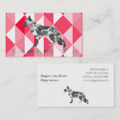 Cartes de visite pour chiens de berger (Devant / Derrière)