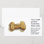 Cartes de visite pour chiens fêtes entreprises évé (Devant / Derrière)