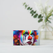 Cartes de visite pour clowns d'anniversaire (Debout devant)