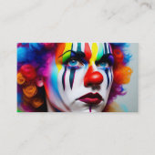 Cartes de visite pour clowns d'anniversaire (Devant)