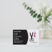 Cartes de visite pour coiffeur (Debout devant)