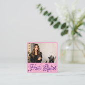 Cartes de visite pour coiffeurs | Coiffeur branché (Debout devant)