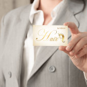 Cartes de visite pour coiffeurs - Écriture rose do