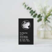 Cartes de visite pour coiffeuse mobile (Debout devant)