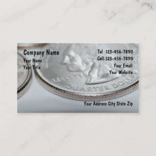 Cartes de visite pour collectionneurs de pièces