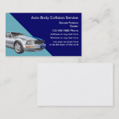 Cartes de visite pour collision automobile (Devant / Derrière)