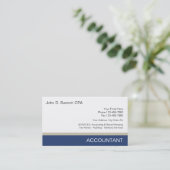 Cartes de visite pour comptable (Debout devant)