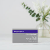 Cartes de visite pour comptable (Debout devant)
