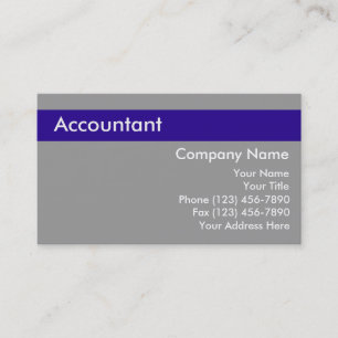 Cartes de visite pour comptable