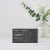 Cartes de visite pour comptable CPA Simple Moderne (Debout devant)