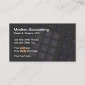 Cartes de visite pour comptable CPA Simple Moderne (Devant)