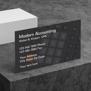 Cartes de visite pour comptable CPA Simple Moderne