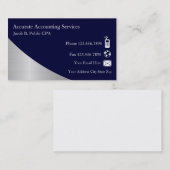 Cartes de visite pour comptable moderne (Devant / Derrière)