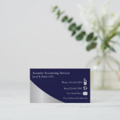Cartes de visite pour comptable moderne (Debout devant)