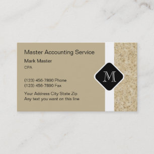 Cartes de visite pour comptable moderne