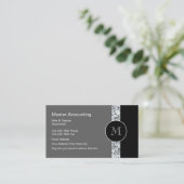 Cartes de visite pour comptable moderne (Debout devant)