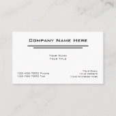 Cartes de visite pour comptable simple (Devant)