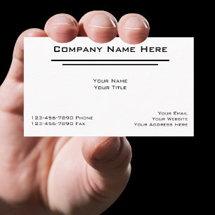 Cartes de visite pour comptable simple
