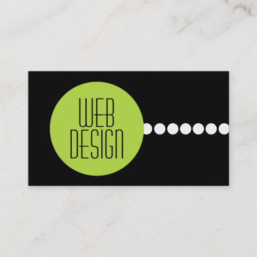 Cartes de visite pour conception Web (Devant)