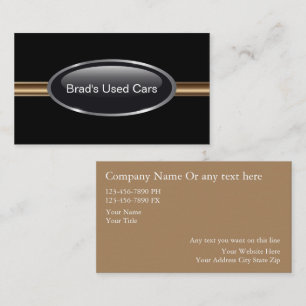 Cartes de visite pour concessionnaire automobile