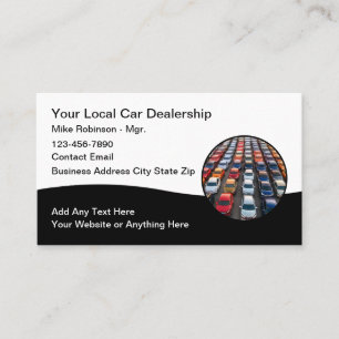 Cartes de visite pour concessionnaire automobile d
