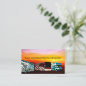 Cartes de visite pour concessionnaire de camping-c (Debout devant)