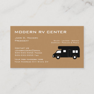 Cartes de visite pour concessionnaire de VR modern