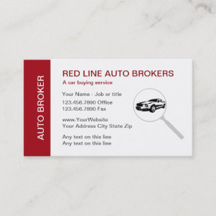 Cartes de visite pour concessionnaires automobiles
