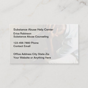 Cartes de visite pour conseil en abus de substance