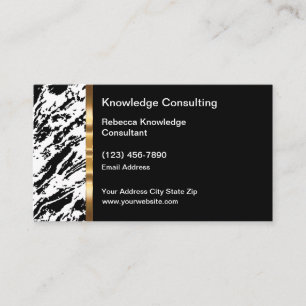 Cartes de visite pour conseil en affaires de class