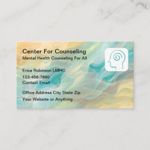 Cartes de visite pour conseil en santé mentale mod