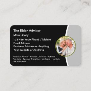 Cartes de visite pour Conseiller financier retrait