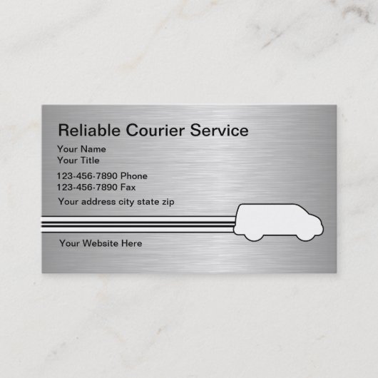 Cartes de visite pour coursier (Devant)