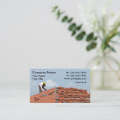 Cartes de visite pour couvreurs (Debout devant)