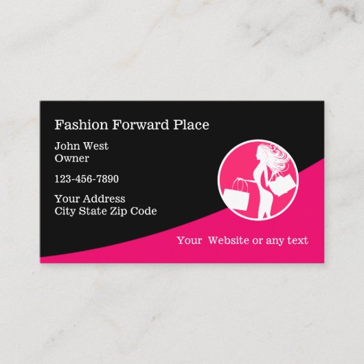 Cartes de visite pour dames de mode (Devant)