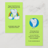 Cartes de visite pour dentistes Modèles (Devant / Derrière)