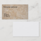 Cartes de visite pour des affaires d'huile (Devant / Derrière)