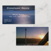 Cartes de visite pour des pilotes et des aviateurs (Devant / Derrière)