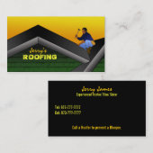 Cartes de visite pour des Roofers (Devant / Derrière)