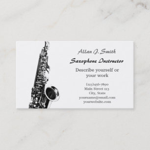 Cartes de visite pour des saxophonistes