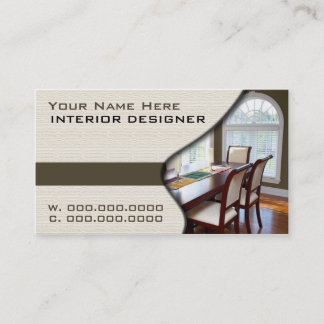 cartes de visite Pour Designers D'Intérieur