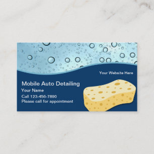 Cartes de visite pour detailing automobile