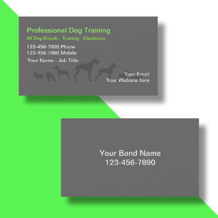 Cartes de visite pour dresseur de chiens