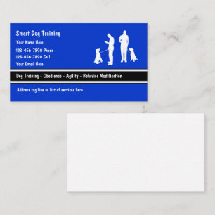 Cartes de visite pour dresseur de chiens