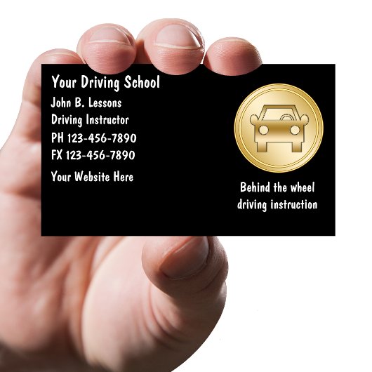 Cartes de visite pour école de conduite