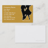 Cartes de visite pour école de danse (Devant / Derrière)